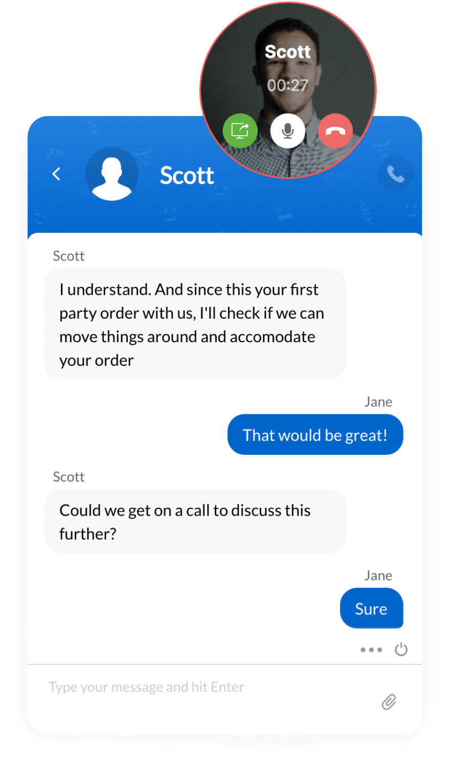 screenshot of Zoho SalesIQ